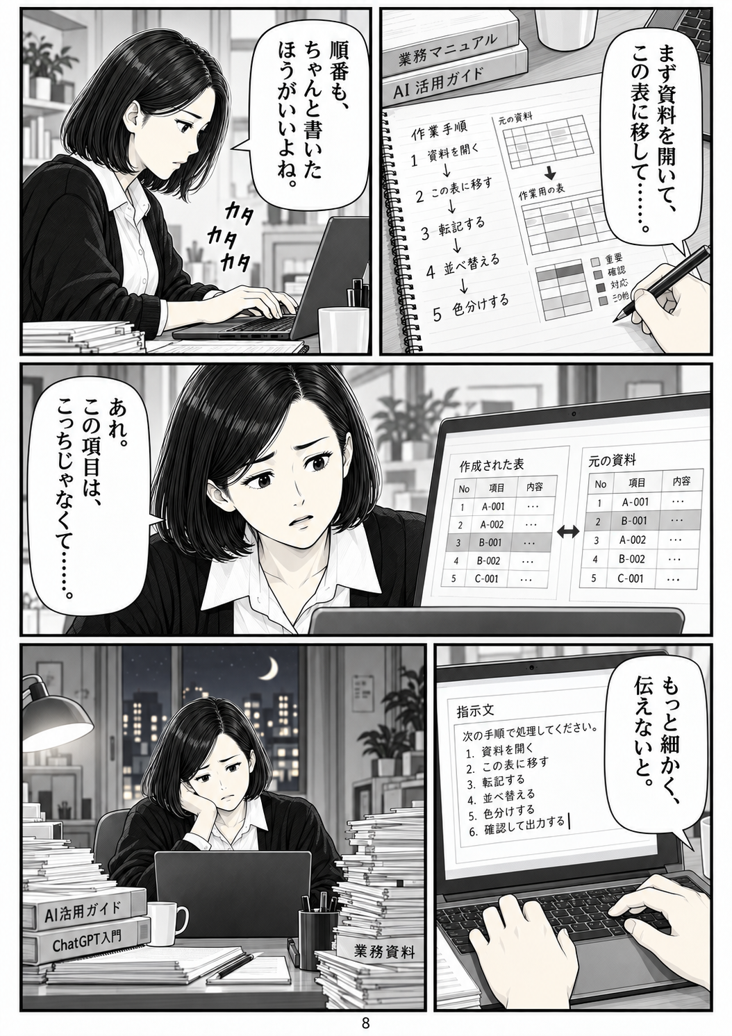 第8ページ:人間の手順を教える