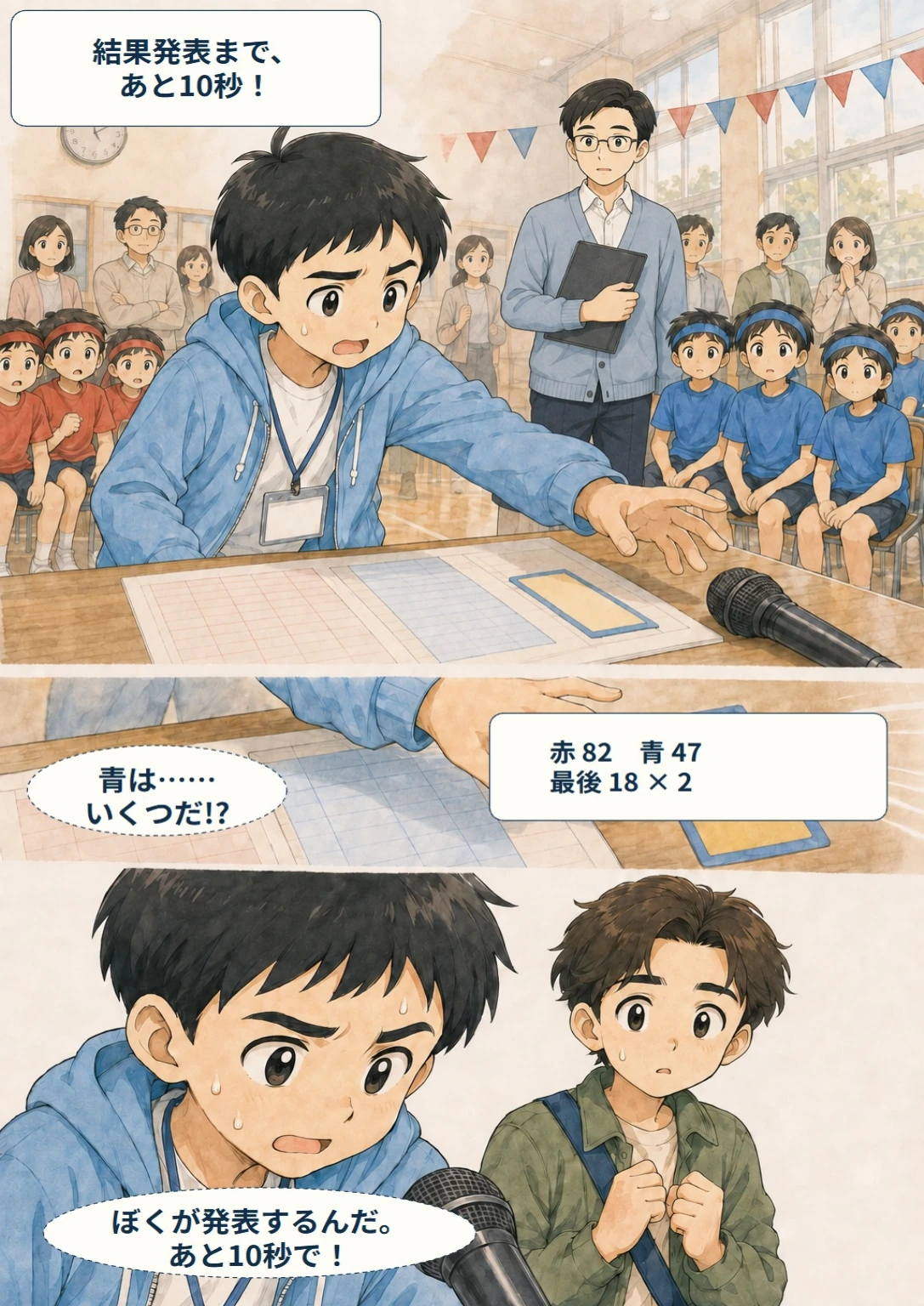 あと10秒！ぼくらのスコア大作戦の表紙・冒頭ページ